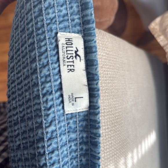 Hollister Blue One Piece Denim Romper large - Picture 7 of 7